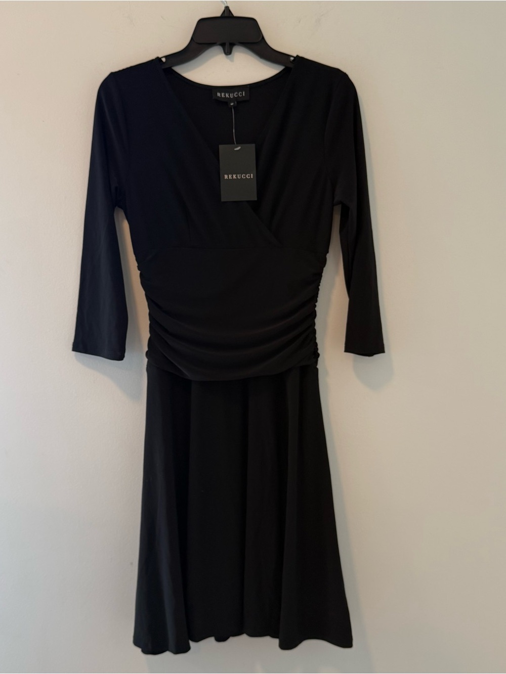 Rekucci Black Dress Size 4P NWT #Lux-L